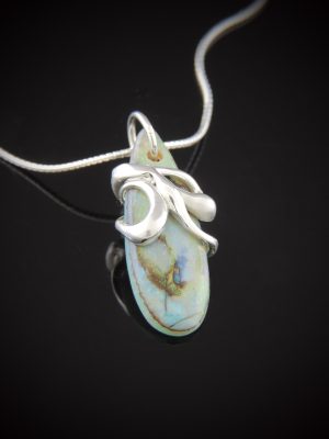 Lady Luck Lab Opal an d Sterling Necklace