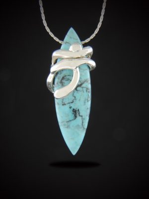 Blue Bayou Turquoise and Sterling Silver Necklace