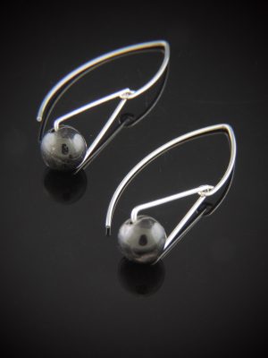 Hypersthene Bead Earrings