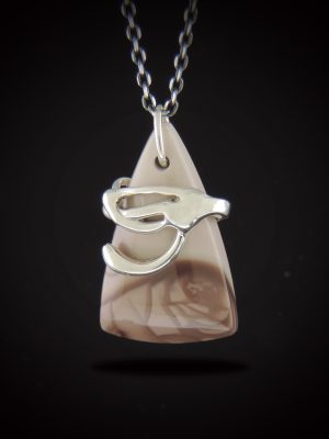 Willow Creek Jasper and sterling silver necklace